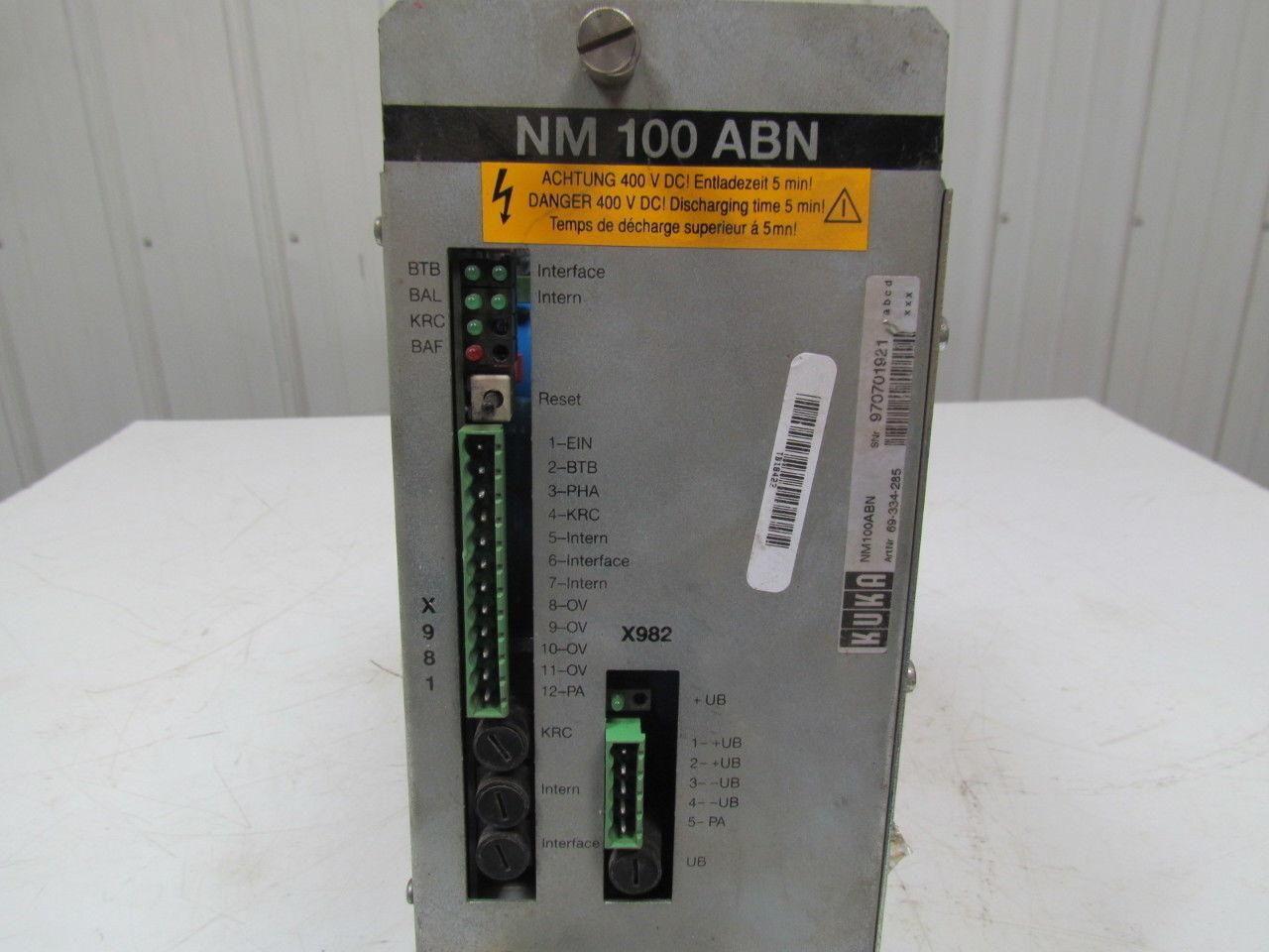 KUKA NM100ABN 69-334-285 Servo Drive