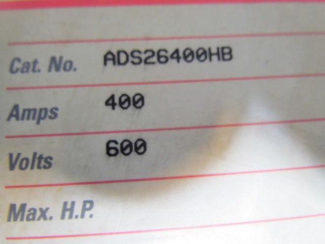 General Electric ADS26400HB Fusible Panelboard Switch 600V 400A 2Pole Spectra