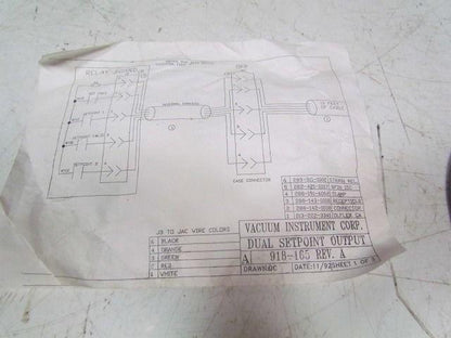 Vacuum Instrument 013-222-3341 OLFLEX Cable 5pin Male Connector 10feet