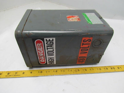 Sorgel Square D 2S1B Dry Transformer Single Phase 2KVA PRI 240x480V Sec 120x240V