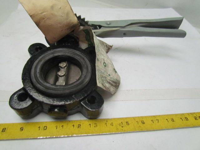 Sure Seal 2.5-522-822700H10 2-1/2" Butterfly Valve w/Handle Black Nitrile Seat