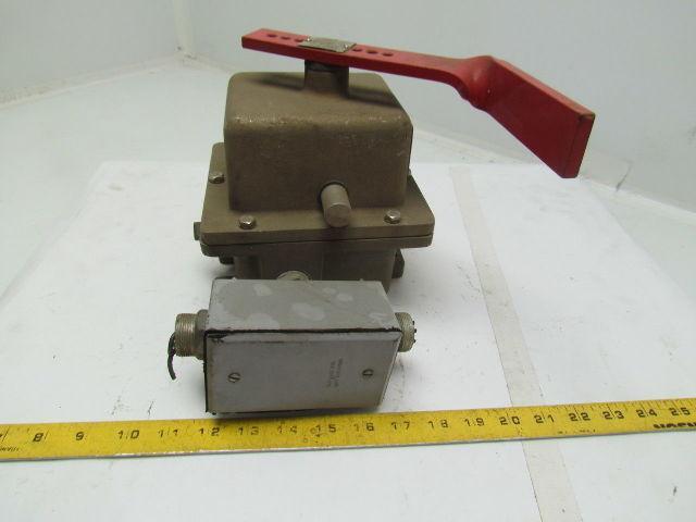 Material Control SS-1 Safety Stop Emergency Switch Aluminum 125-480VAC 20AMP