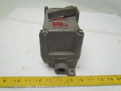 Killark FXS-8C Factory Sealed Tumbler Switch 15Amp 240/480VAC Hazardous Location