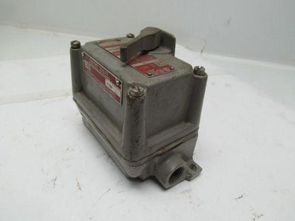 Killark FXS-8C Factory Sealed Tumbler Switch 15Amp 240/480VAC Hazardous Location