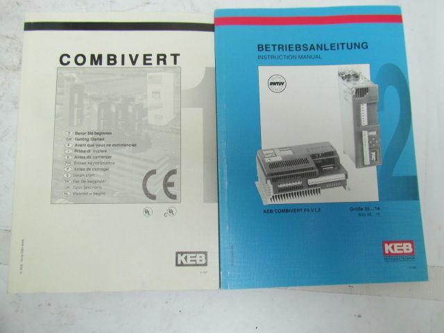 KEBCO 09.F0.R01-3279 2.8KVA Frequency Inverter Combivert 3PH 200/240V W/Manuals