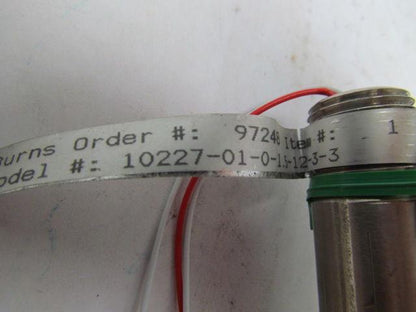 Burns 10227-01-0-1.5-12-3-3 Temperature Immersion Sensor Probe 3/16" Stainless