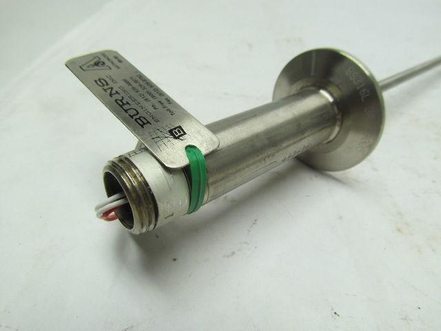 Burns 10227-01-0-1.5-12-3-3 Temperature Immersion Sensor Probe 3/16" Stainless