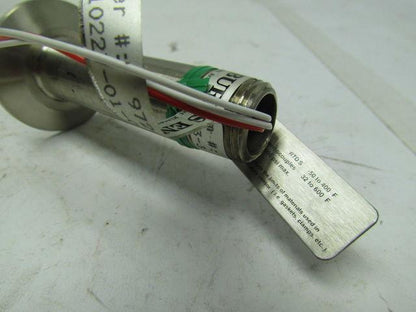 Burns 10227-01-0-1.5-12-3-3 Temperature Immersion Sensor Probe 3/16" Stainless