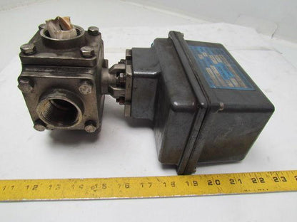Bi-Torq IS3WT12300EA4 Actuator w/3 Way 1-1/4"NPT Valve 115VAC 300In/Lbs Torque