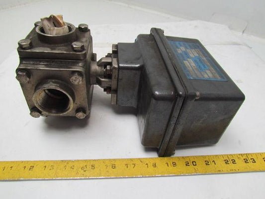 Bi-Torq IS3WT12300EA4 Actuator w/3 Way 1-1/4"NPT Valve 115VAC 300In/Lbs Torque
