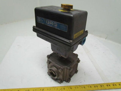 Bi-Torq IS3WT12300EA4 Actuator w/3 Way 1-1/4"NPT Valve 115VAC 300In/Lbs Torque