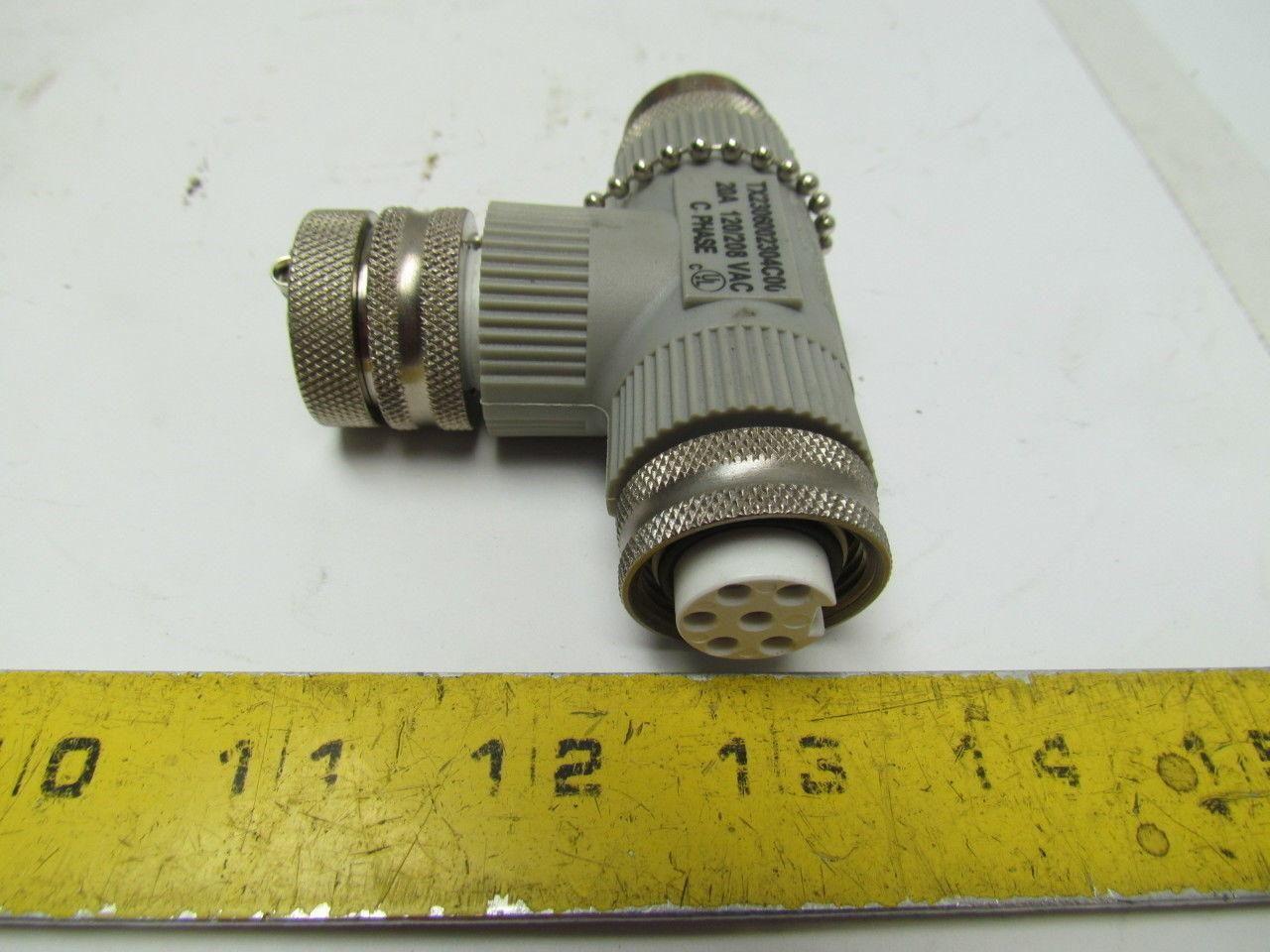 Hubbell TX2306002304C00 Tee Connector 20A 120/208VAC C Phase