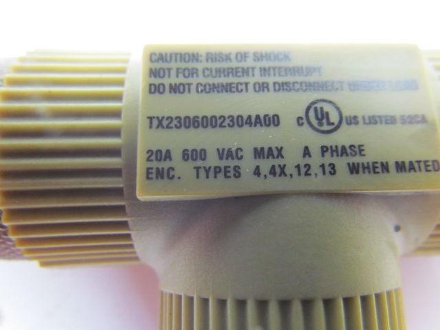 Hubbell TX2306002304A00 Tee Connector 20A 120/208VAC C Phase