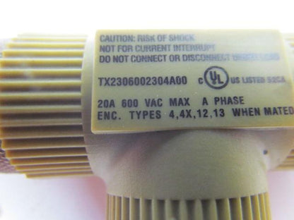 Hubbell TX2306002304A00 Tee Connector 20A 120/208VAC C Phase