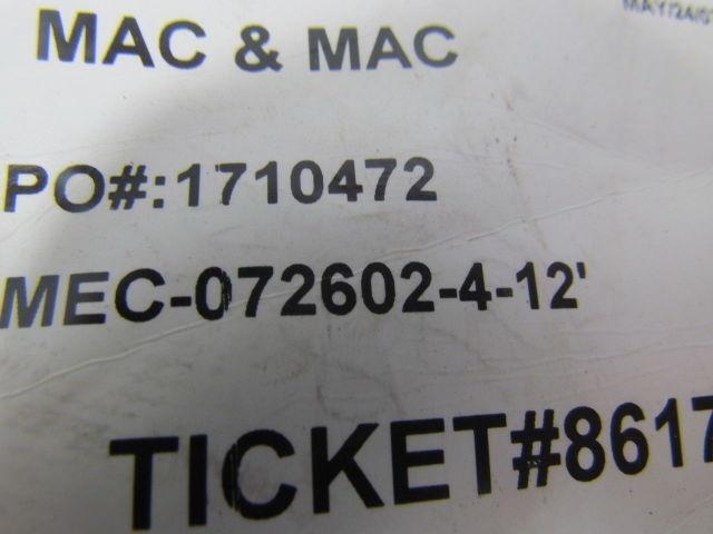 MEC-072602-4-12' 12' Double Ended 10 Pin Male/Female Connector Cable Assembly