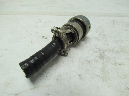 AERO MS3476L18-8S 8 Pin Female Round Connector W/Clamp USED