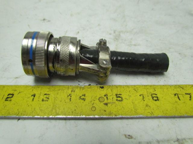 AERO MS3476L18-8S 8 Pin Female Round Connector W/Clamp USED