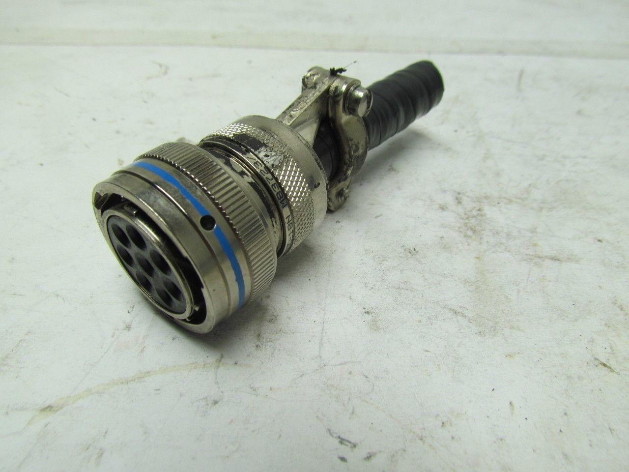 AERO MS3476L18-8S 8 Pin Female Round Connector W/Clamp USED