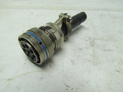 AERO MS3476L18-8S 8 Pin Female Round Connector W/Clamp USED