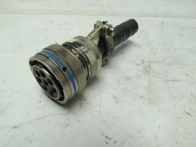 AERO MS3476L18-8S 8 Pin Female Round Connector W/Clamp USED