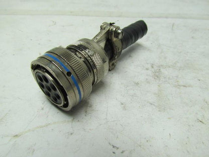 AERO MS3476L18-8S 8 Pin Female Round Connector W/Clamp USED