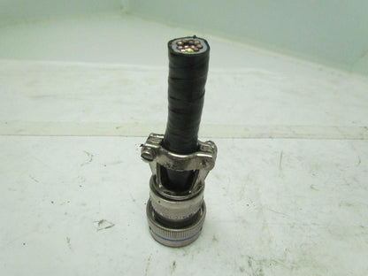 AERO MS3476L18-8S 8 Pin Female Round Connector W/Clamp USED