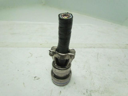 AERO MS3476L18-8S 8 Pin Female Round Connector W/Clamp USED
