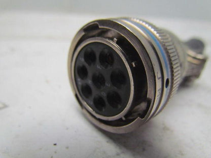 AERO MS3476L18-8S 8 Pin Female Round Connector W/Clamp USED