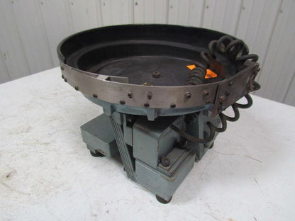 Parts Feeders DU150 Vibratory Parts Feeder 17" dia X 4" BowL 2 Rounds 7/8" 115V