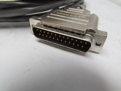 Testron T-15840-CBL-21 Printer Cable Assembly 25 Pin Male Flat 6 Pin Male Round