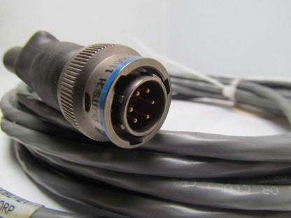 Testron T-15840-CBL-21 Printer Cable Assembly 25 Pin Male Flat 6 Pin Male Round