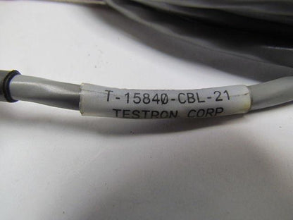 Testron T-15840-CBL-21 Printer Cable Assembly 25 Pin Male Flat 6 Pin Male Round