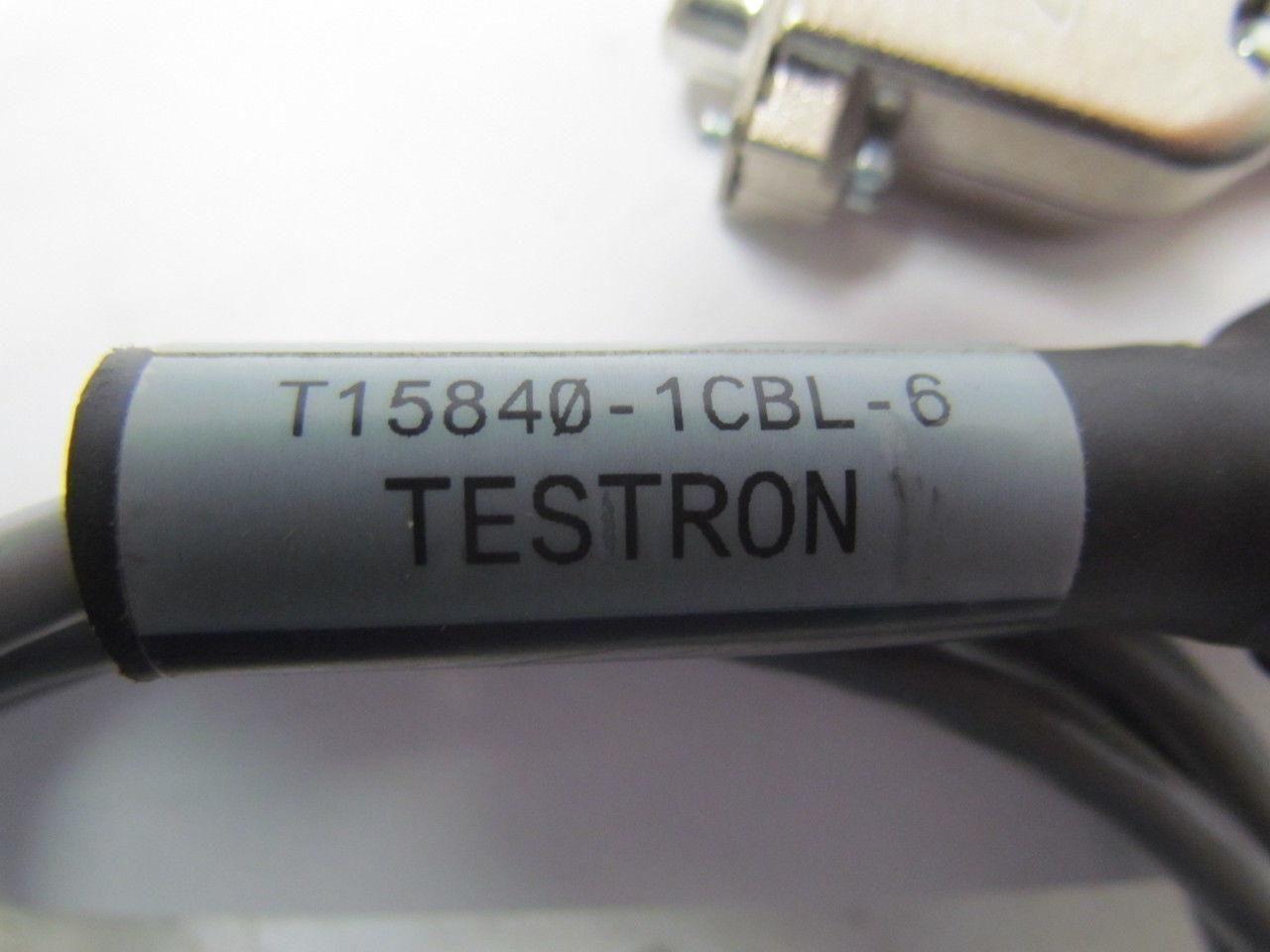 Testron T15840-1CBL-6 Cable Assembly 25 Pin Flat Male 6 Pin Female Round