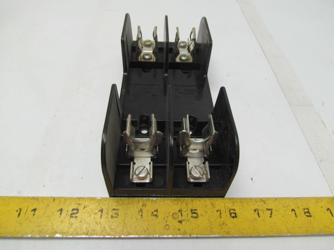 Gould 60317R Fuse Block/Holder 600V 30A Class R Fuse 2 Pole