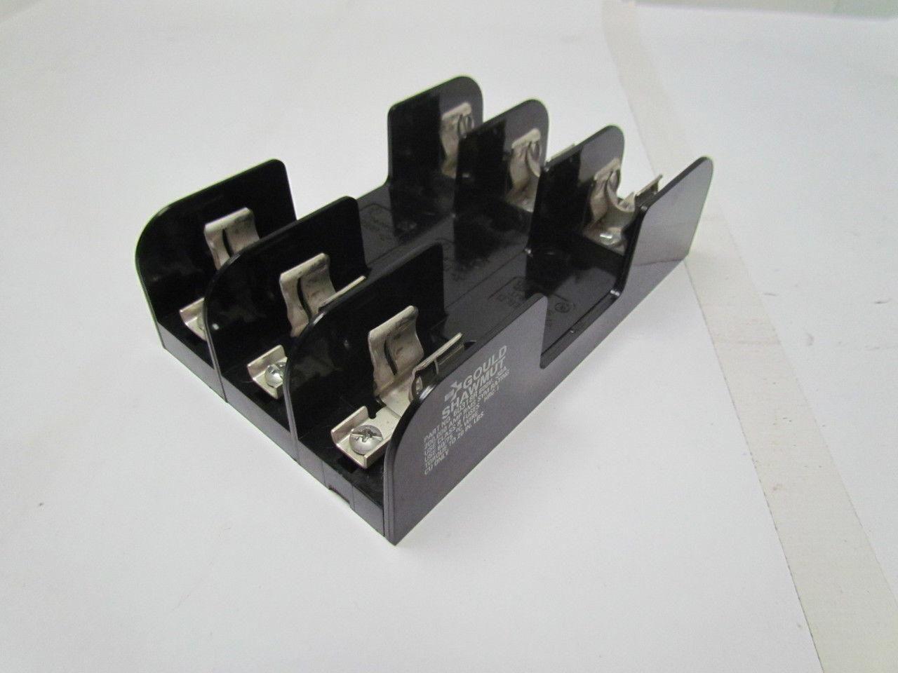 Gould 60318R Fuse Block/Holder 600V 30A Class R Fuse 3 Pole Lot of 3