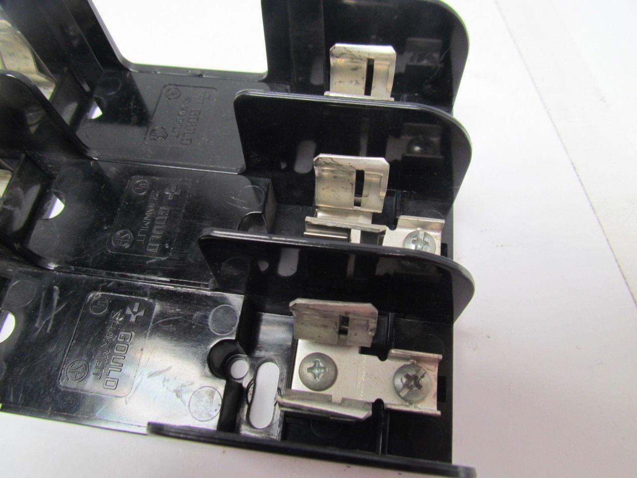 Gould 60318R Fuse Block/Holder 600V 30A Class R Fuse 3 Pole Lot of 3