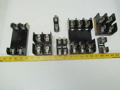 Buss-Marathon-Gould Mix of Fuse Blocks/Holders Lot of 7