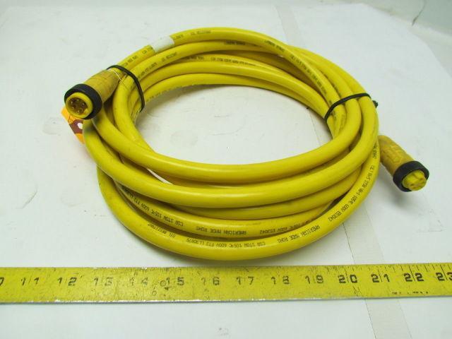 Lumberg Mini 7/8" Rd-Plug Connector Cable Cordset 5 Pole RK & RS Male/Female 20'