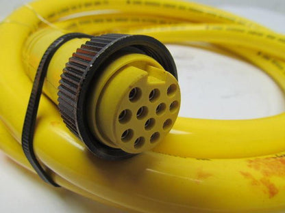 Harrison Mini Change 12 Pole Single Straight End Female Cordset 16 AWG/12 Cord