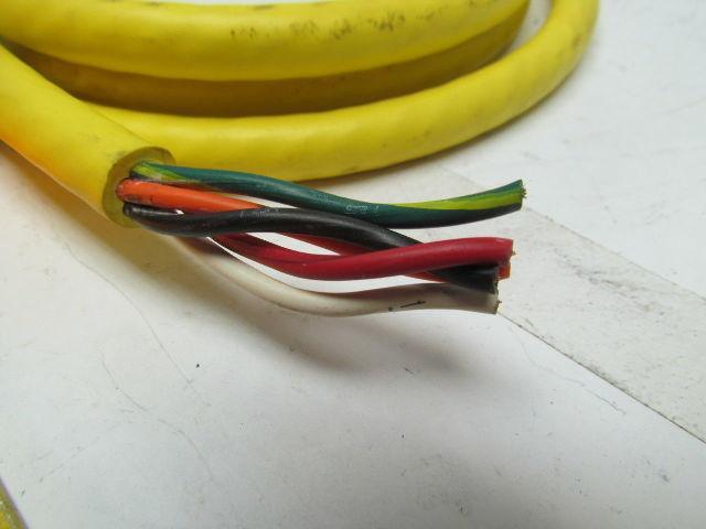 Numatics 140-136 5 Pole Female Straight Connector Cordset 6' Long 16/5 Cord