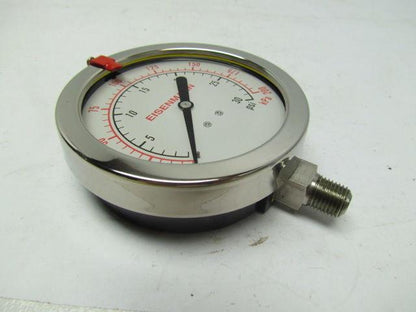 Eisenmann LFS-312-30 3.5" Dial Glycerin Liquid Filled Pressure Gauge Bottom Stem