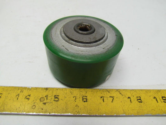 3" OD 1-1/2"Wide 1/2"ID Green Swivel Caster Wheel