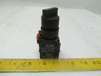GE General Electric 080BF10V / 080B11V 2 Position Selector Switch