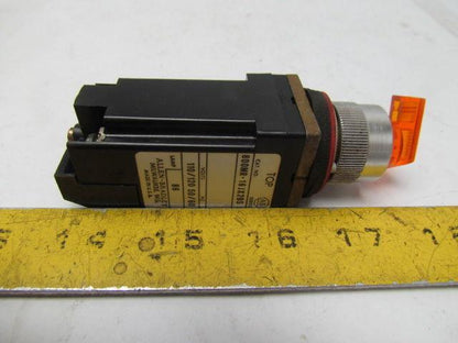 Square D 800MR-16JX2BS 3 Postion Illuminated Amber Selector Switch 120V