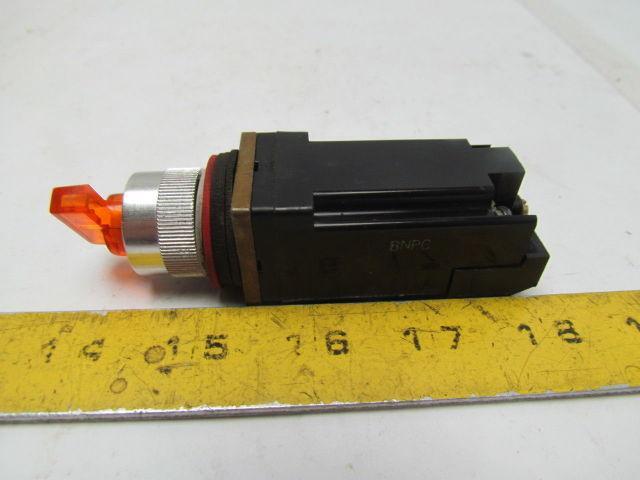 Square D 800MR-16JX2BS 3 Postion Illuminated Amber Selector Switch 120V