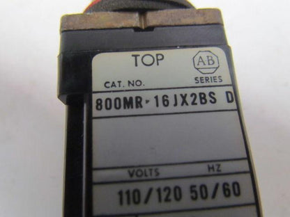 Square D 800MR-16JX2BS 3 Postion Illuminated Amber Selector Switch 120V