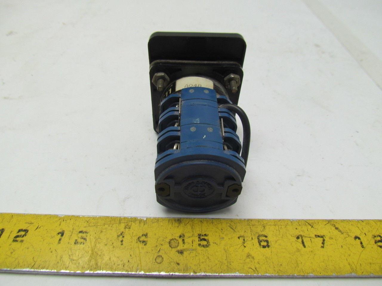 KrausNaimer C11 A048 Ammeter Switch Heavy duty 12amp 600VAC 4position switch