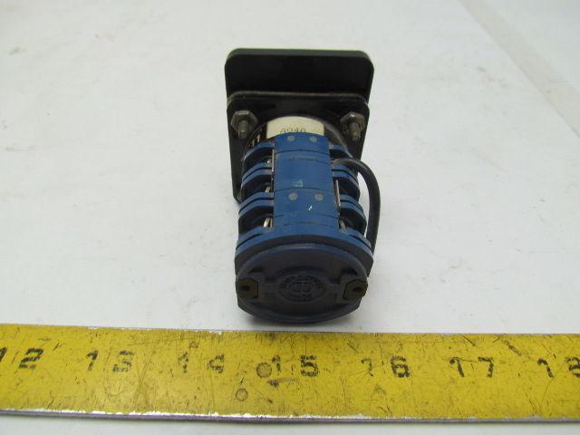 KrausNaimer C11 A048 Ammeter Switch Heavy duty 12amp 600VAC 4position switch