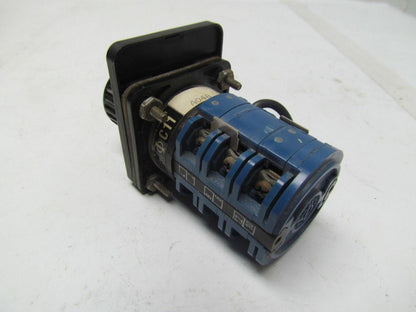 KrausNaimer C11 A048 Ammeter Switch Heavy duty 12amp 600VAC 4position switch