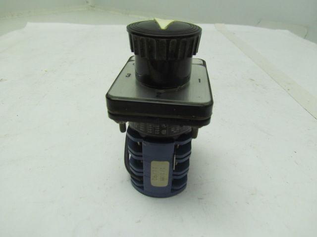 KrausNaimer C11 A048 Ammeter Switch Heavy duty 12amp 600VAC 4position switch